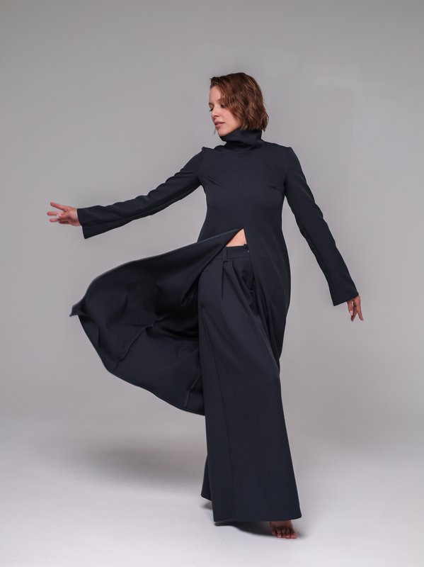 Туника миди с разрезом - 1